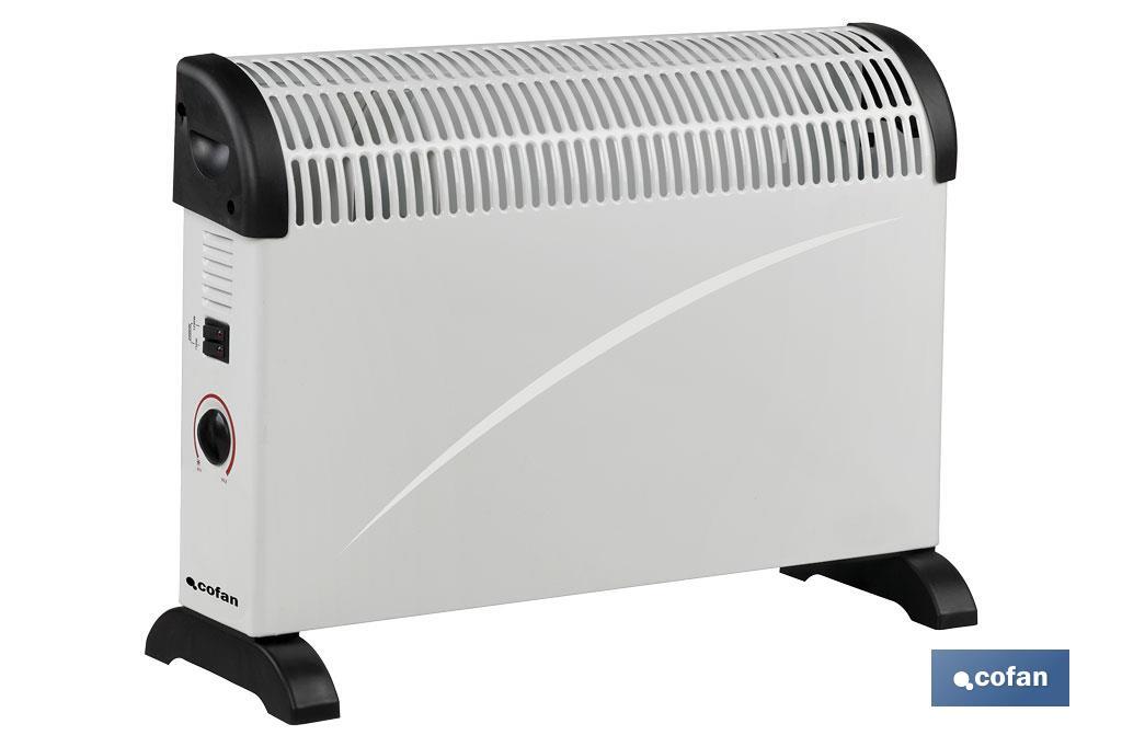 CONVECTOR CON TERMOSTATO REGULABLE 750/1250/2000 W (PACK: 1 UDS)