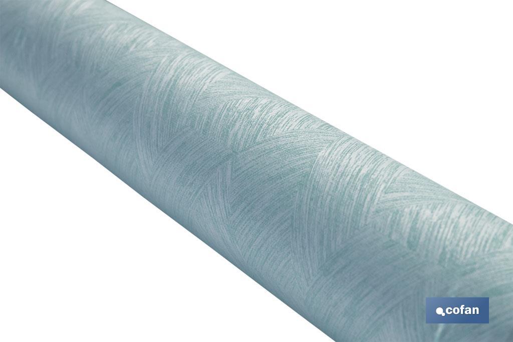 ROLLO DE MANTEL ANTIMANCHAS RESINADO TURQUESA 60 % ALGODÓN, 40 % POLIÉSTER 1,40 X 20 M (PACK: 1 UDS)