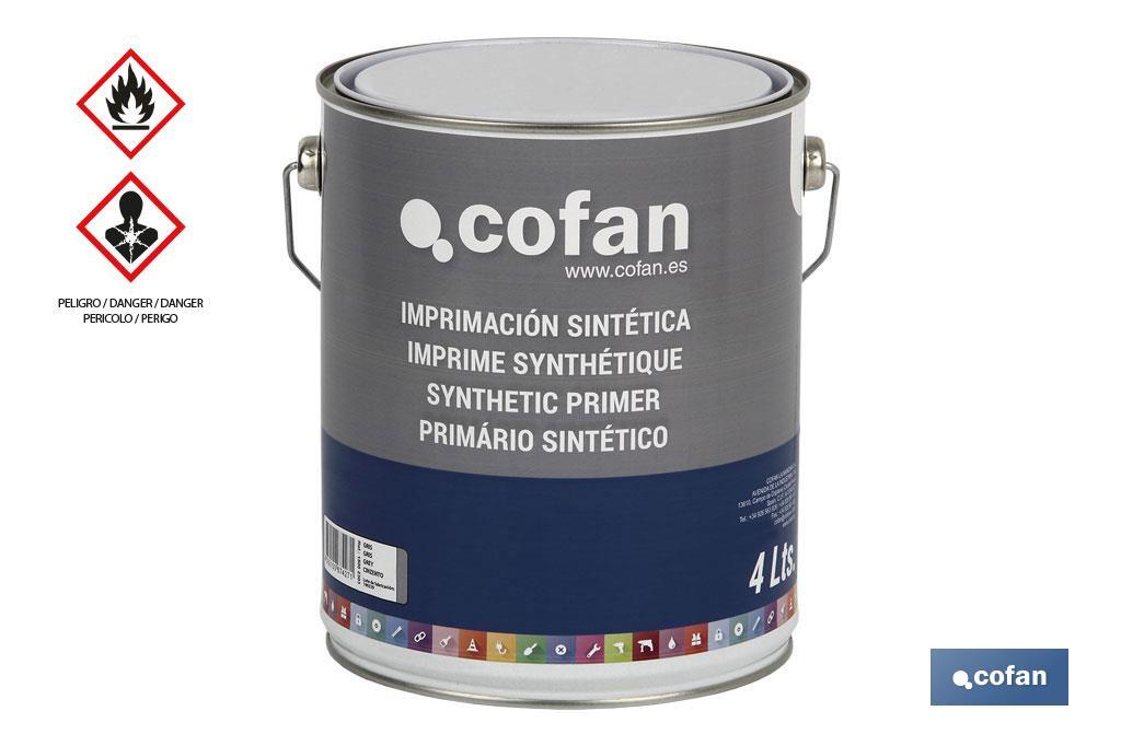 Imprimación Sintética | Color Gris y Blanco | Tamaño de 750 ml o 4L